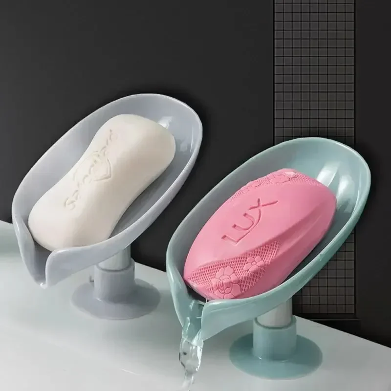 Kitchen Appliances Rack - Drain Soap Holder Leaf Shape Soap