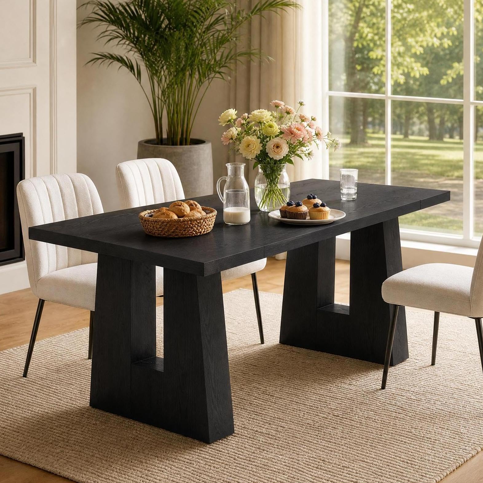 Kitchen Appliances Table - 63 Inch Dining Table For 6
