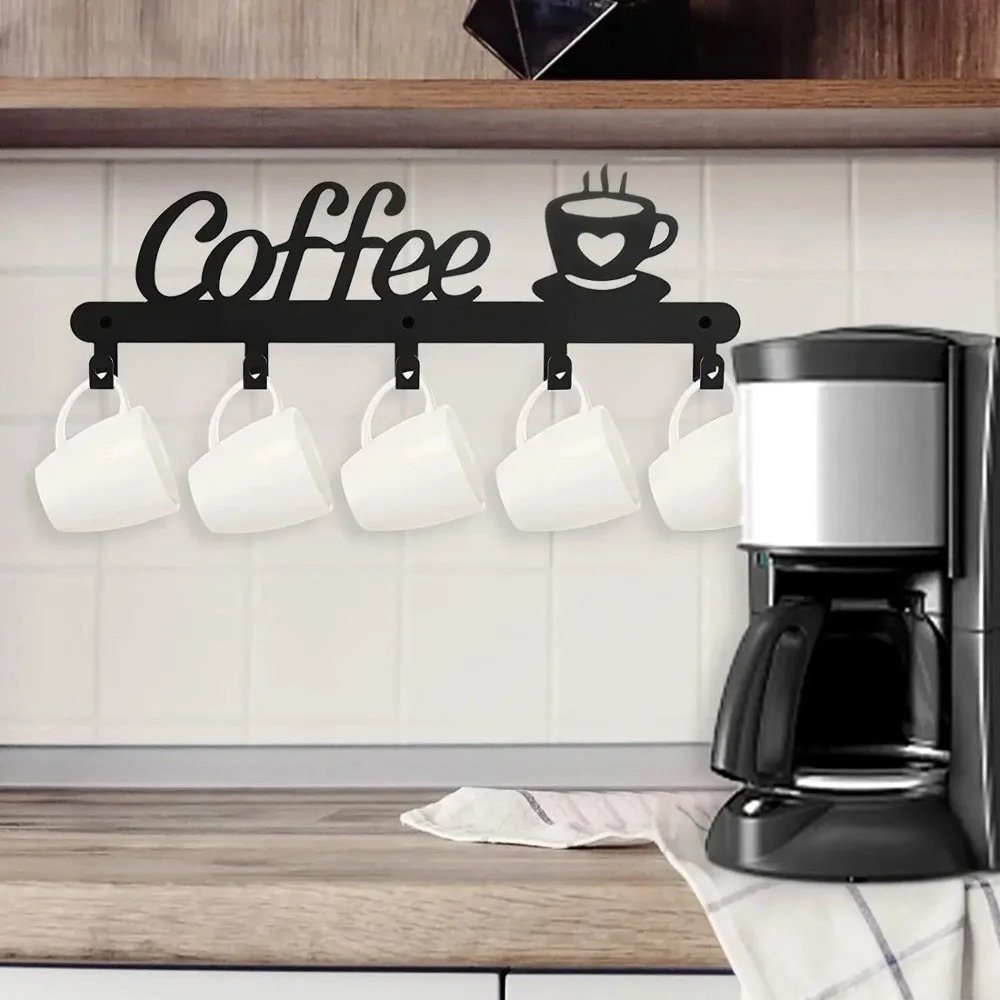 Metal Wall Mounted Coffee Mug  - Kitchen Appliances Rack recension och pris