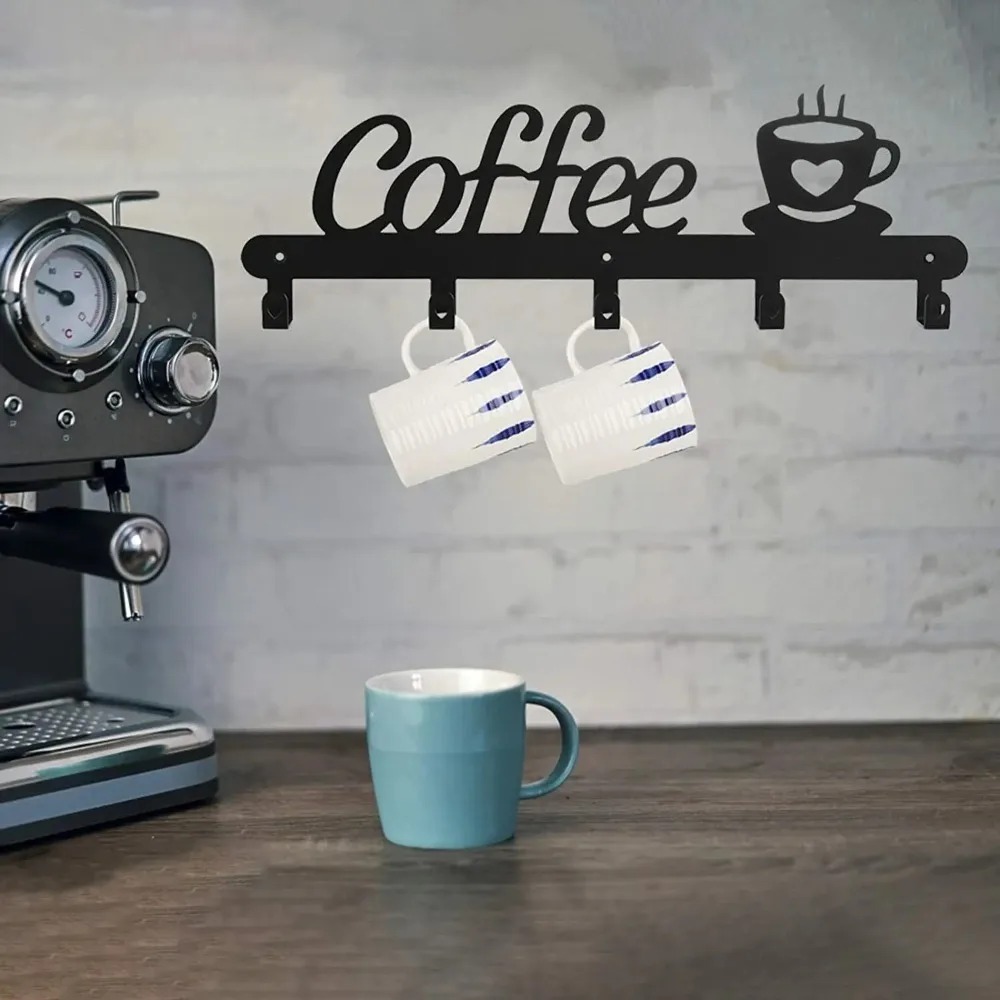 Metal Wall Mounted Coffee Mug  - Kitchen Appliances Rack recension och pris