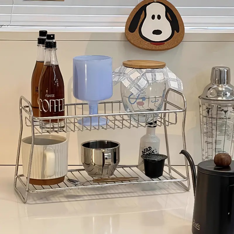 2-Tier Countertop Storage Rack - Kitchen Appliances Table recension och pris