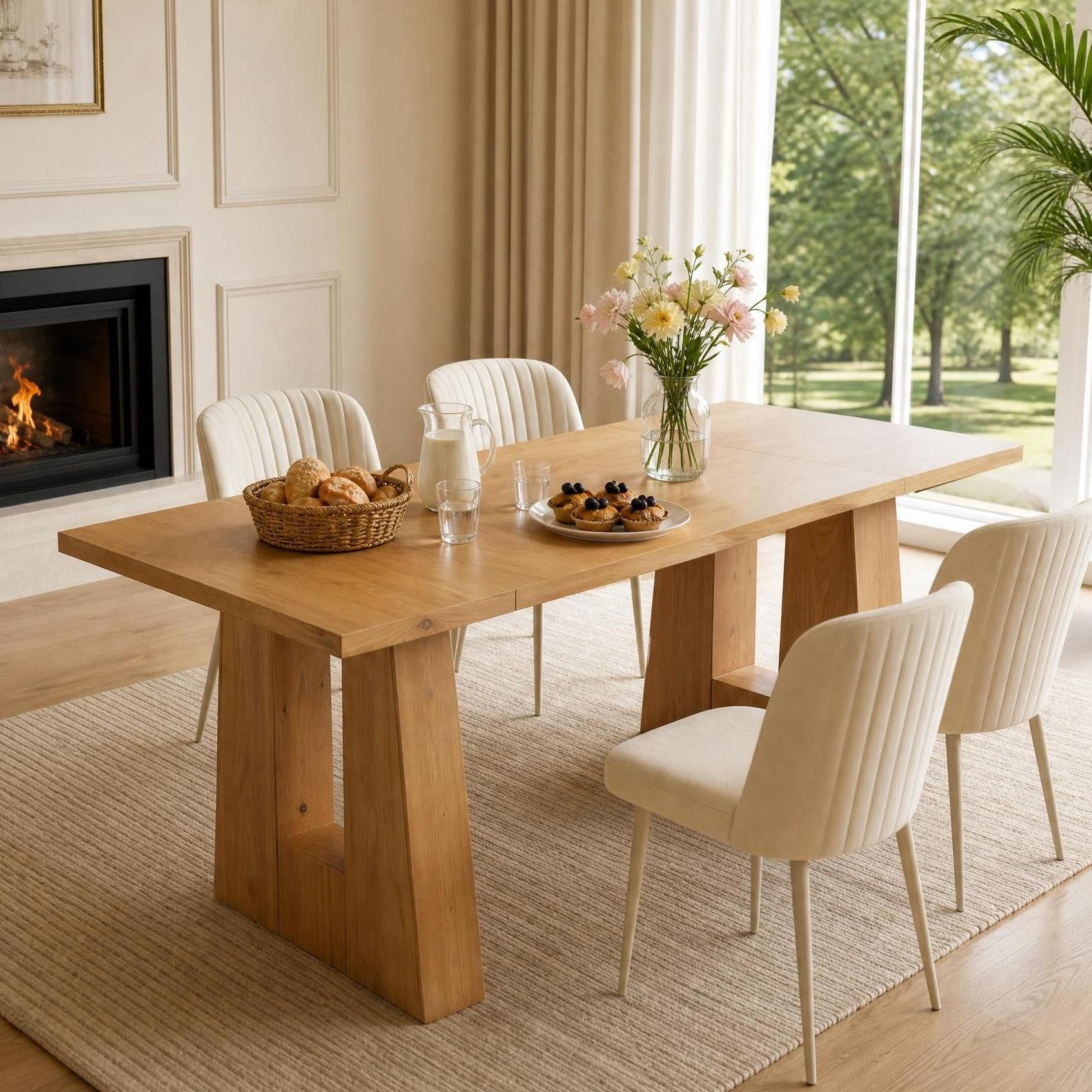 63 Inch Dining Table For 6 Peo - Kitchen Appliances Table recension och pris