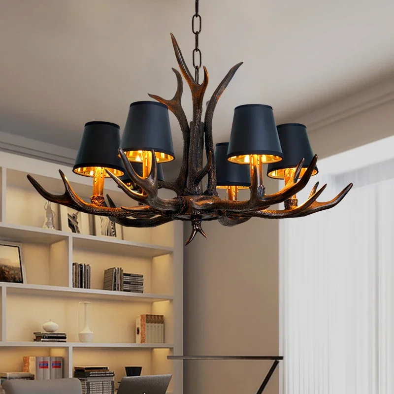 2025 Retro Antlers LED Chandel - Kitchen Appliances Table recension och pris