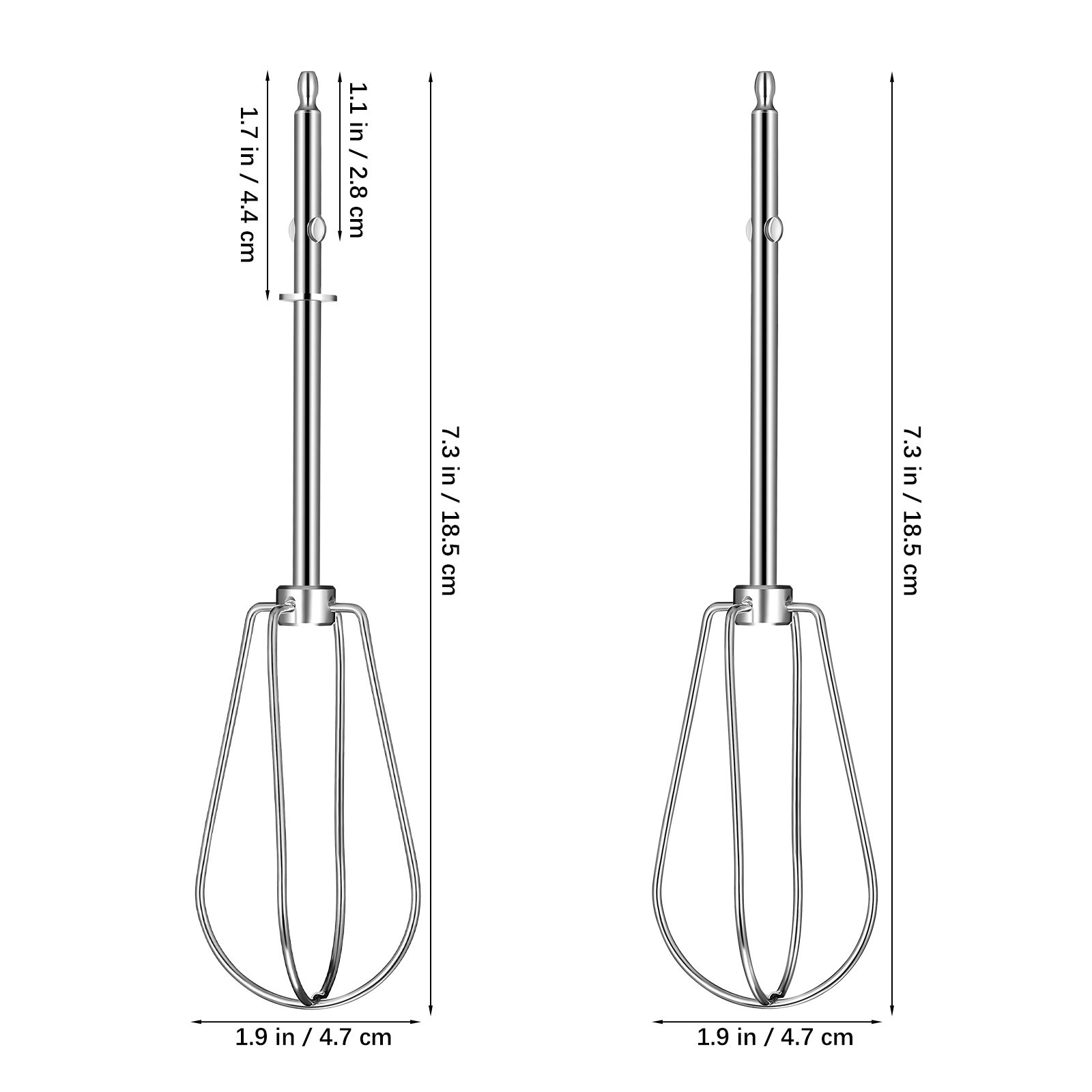 2 Pcs Whisk Electric Mixer Par - Hand Mixer Electric recension och pris