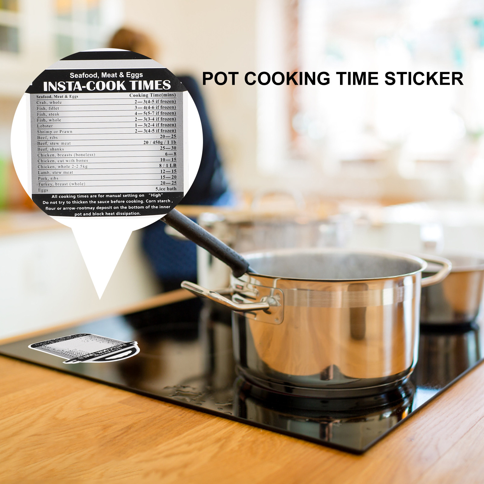 4Pcs Cooking Time Tables Stick - Instant Pot Pressure Cooker recension och pris