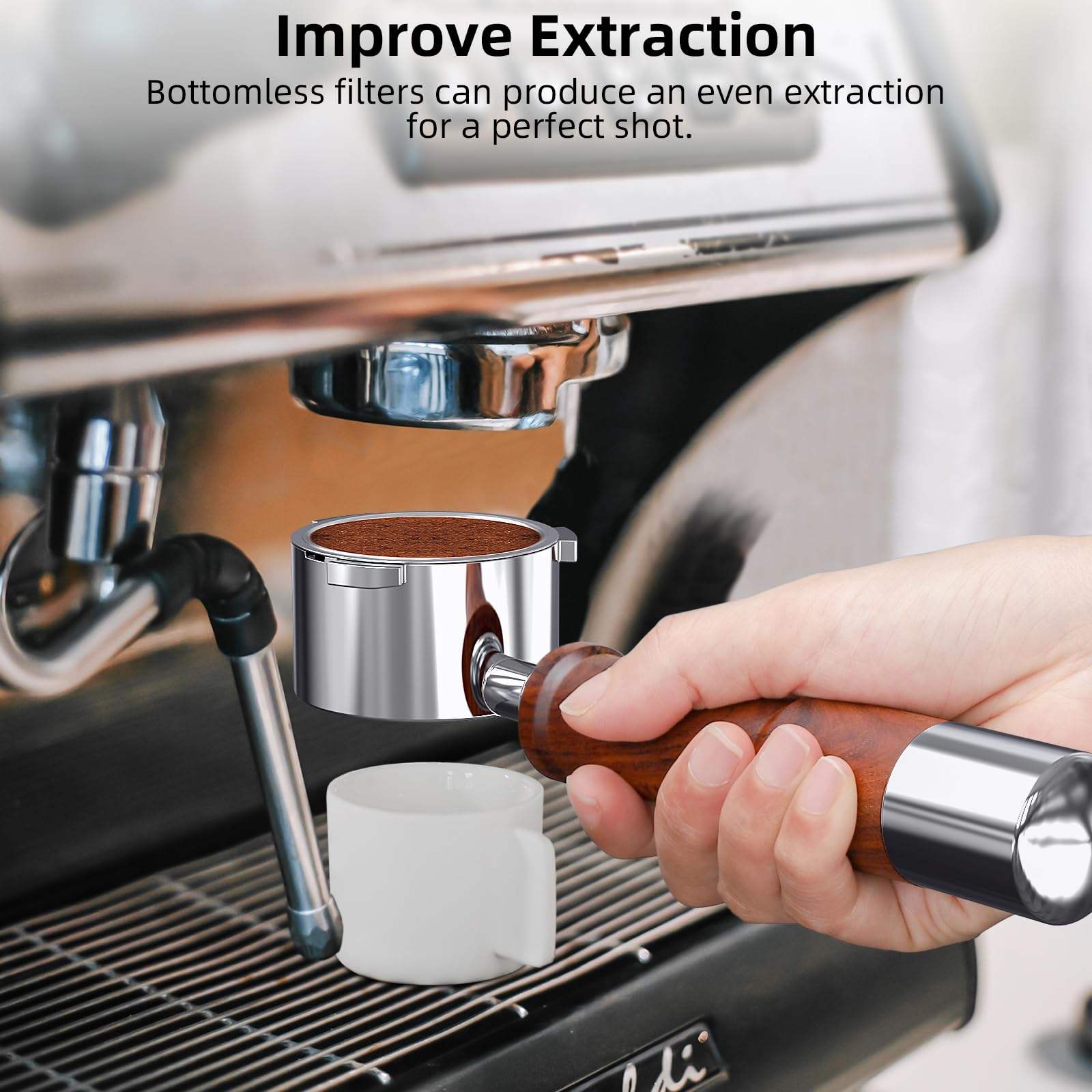 51mm 2 Ears Bottomless Espress - Delonghi Espresso Ecp3420 recension och pris