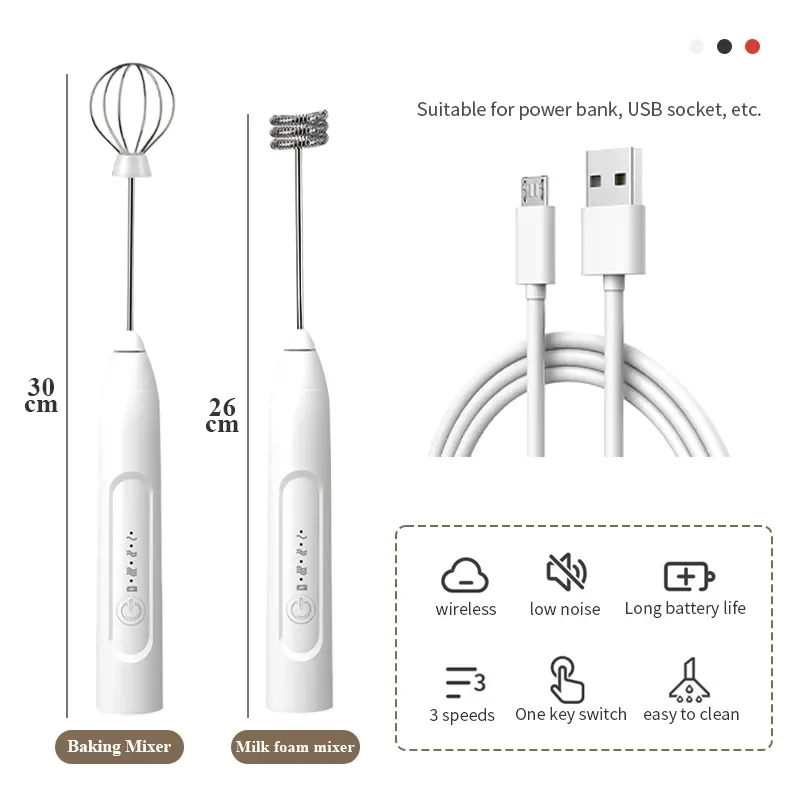 Portable Electric Milk Frother - Hand Mixer Electric recension och pris