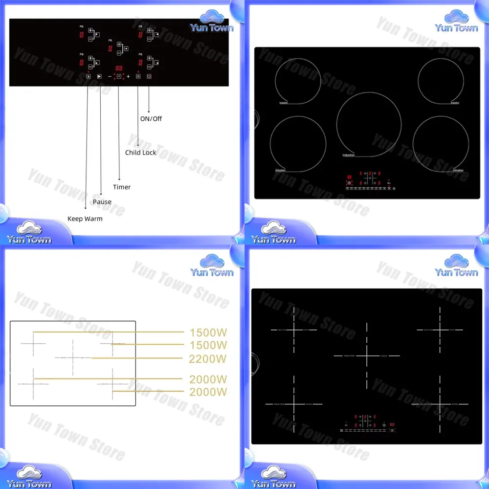 5 Burner Electric Stove for Bu - Kitchen Appliances Wholesale recension och pris
