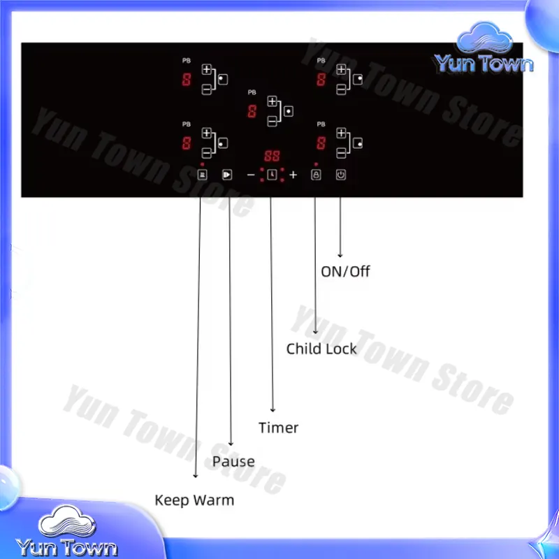 5 Burner Electric Stove for Bu - Kitchen Appliances Wholesale recension och pris