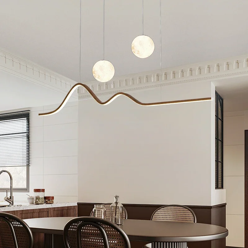 2026 LED Wood Pendant Light Fo - Kitchen Appliances Table recension och pris